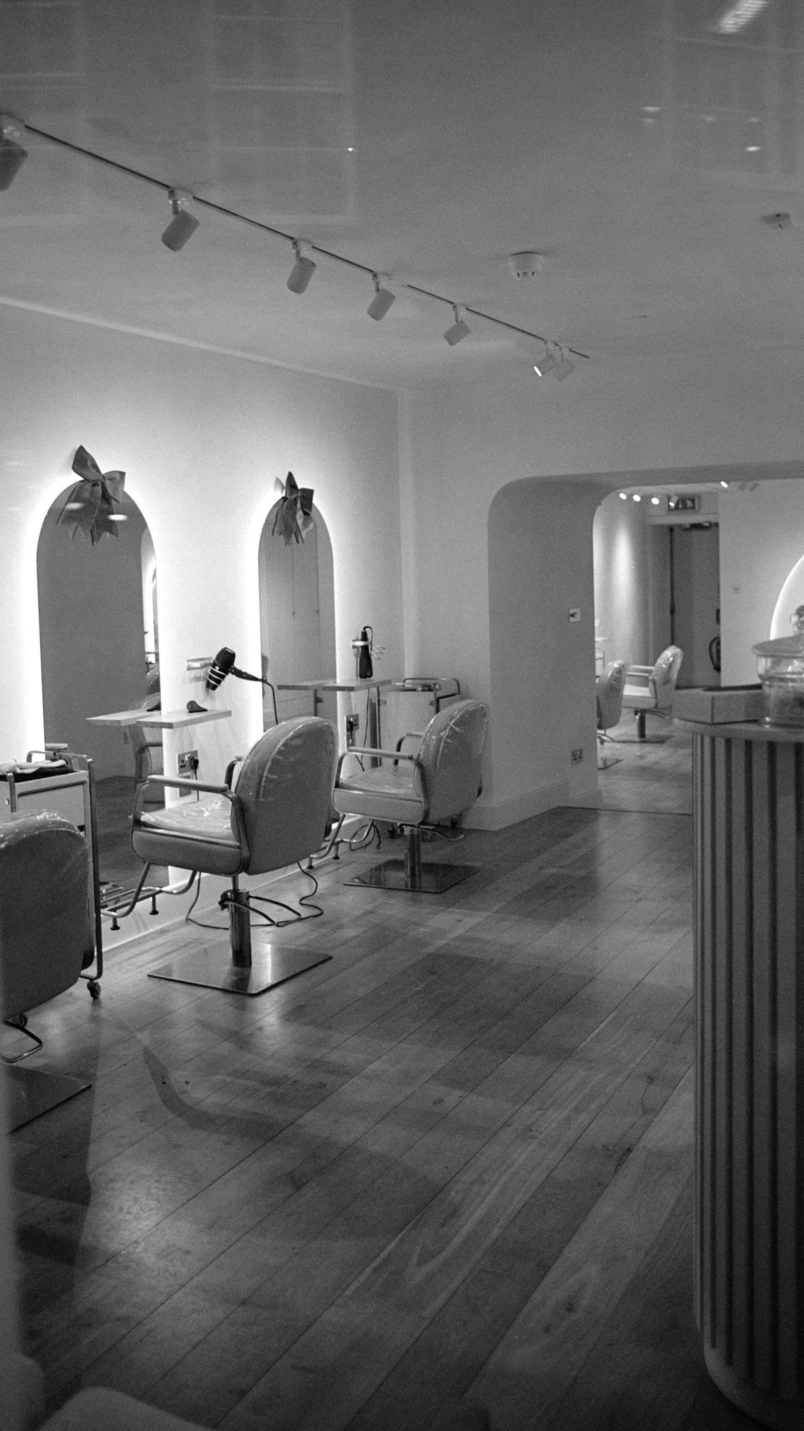 Modern hair salon interior