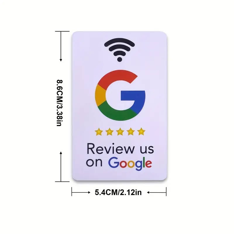 Quality Google Review Card with NFC